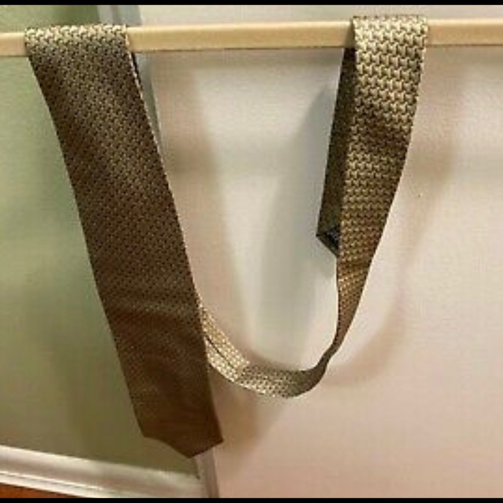 BOSS Hugo Boss Mens 100% Silk Tie Necktie Green